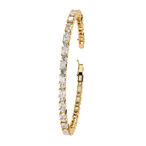 IGI Certified VVS1 VVS2 CVD HPHT Lab Grown Filled Brilliant Cut Diamond 14k 18k Solid <b>White</b> <b>Gold</b> Customized Size Tennis <b>Bracelet</b> - Product Image 1