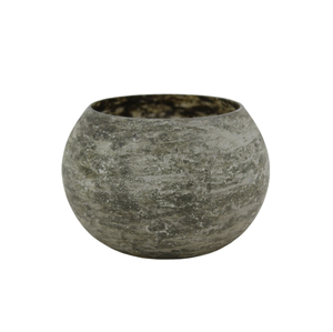 Pot de bougie décoratif en verre de marbre vert fait à la main pour décoration de salon et de table - Product Image 1