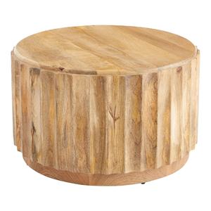 Table de meubles modernes décoratifs pour la maison, le salon et la cuisine, décoration de la maison, couleur bois naturel, Table de meubles ronde élégante - Product Image 1
