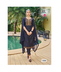 ชุดเดรสผ้าเรยอนสำหรับผู้หญิงพิมพ์ลาย dupatta shiffion อินเดีย - Product Image 1