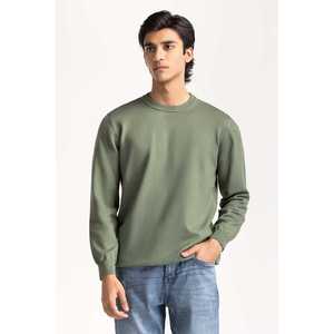 เสื้อสเวตเตอร์คอกลมผู้ชาย ผ้าฝ้าย 100% รุ่น MN-SWT-WS24-001 แขนสั้น มีฮู้ด คอปก ทอผ้าด้วยเครื่องจักร พิมพ์ลายโลโก้ - Product Image 2