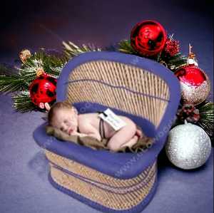 Cama de bebé de bambú ecológica para bebés recién nacidos, accesorios de fotografía, sesión de fotos, cesta hecha a mano, cunas, silla personalizada para guardería - Product Image 3