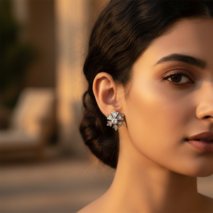 Pendientes de Aro de Latón con Baño de Rodio de Moda con Circonita Cúbica para Regalos de Fiesta para Mujer - Product Image 2