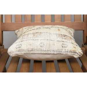 หมอนขนสัตว์สีเบจ kilim 12X12นิ้วหรูหราทอลายวินเทจออกแบบชนบทแบบพกพาสำหรับเตียงโซฟาสำหรับคริสต์มาส - Product Image 5