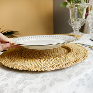 Más Vendidos 2026: Platos Base de Mimbre y Ratán, Posavasos y Manteles Individuales de Ratán Tejido, Productos de Vajilla Artesanales al por Mayor de Vietnam - Product Image 6