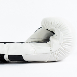 Custom Logo Sanda MMA Boxing Shooter Gloves PU Leather Breathable Half Finger Hook Loop Closure Durable Unisex Training Sparring - Product Image 5