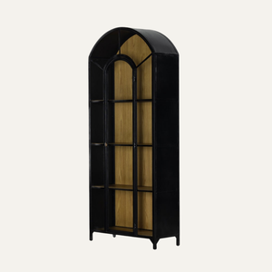 Vitrina de Vidrio Arco con Puertas para China y Artículos de Colección - Decoración del Hogar para Sala de Estar - Product Image 2