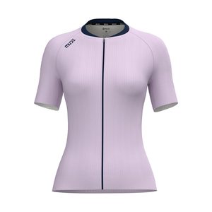 Maillot de cyclisme pour femme GLIDE Lilac - Respirant, léger, à manches courtes, pour vélo de route - Product Image 4