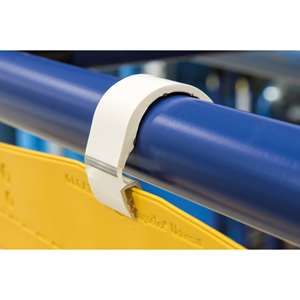 Gripper per tubi rotondi con supporto per cartelli, Trasparente/Bianco, 50 pz. / Confezione. - VST-GRIPPER - Product Image 3