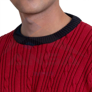 Vente en gros 2024 Meilleure vente Nouveau design Pull tricoté pour hommes à séchage rapide Couleur unie Respirant pour l'hiver - Product Image 5