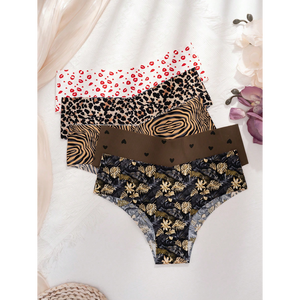 Ropa interior de mujer al por mayor superventas, mezcla de algodón y encaje, paquete de ropa interior sin costuras, bragas sexis para chicas, OEM/ODM, Bangladesh - Product Image 3