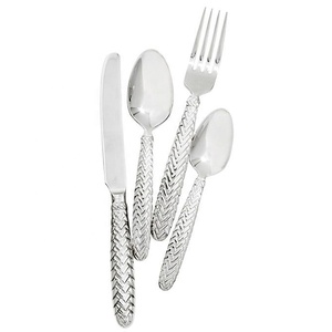 Vaisselle de luxe en acier inoxydable métal banquet de mariage couverts polis argentés ensembles de couverts de style moderne en acier inoxydable - Product Image 1