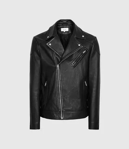 2024 Best Selling Men's High Quality 100% <b>Synthetic</b> <b>Leather</b> Jacket Custom Logo Breathable Waterproof Eco-Friendly Anti-Bacterial - Product Image 2