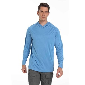 RTS resistente al olor Upf 50 + protección solar que absorbe la humedad poliéster Spandex hombres manga larga malla ventilada Uv sol pesca camisas - Product Image 5