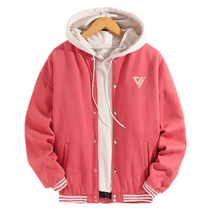 Veste de survêtement d'hiver de qualité supérieure avec logo personnalisé, col montant, logo sur le devant, respirante, écologique, manches longues - Product Image 1