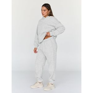 Survêtements décontractés 2 pièces pour femmes printemps et automne Sweatshirts à col montant Survêtement élégant et confortable pour femmes - Product Image 3