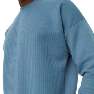 Chandails pour hommes à manches longues respirants sur mesure de haute qualité, meilleurs vendeurs de chandails tricotés à col rond pour hommes - Product Image 3