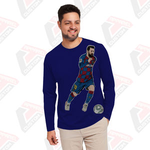 Heritage T-shirt en jersey de coton à manches longues pour femmes Appliques de confort d'été écologiques disponibles Perles en velours côtelé Batik Denim - Product Image 3