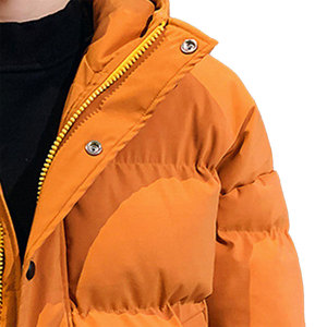 Veste bouffante pour hommes à la mode, vêtements d'hiver haut de gamme coupe ajustée, veste en duvet vierge unie - Product Image 3