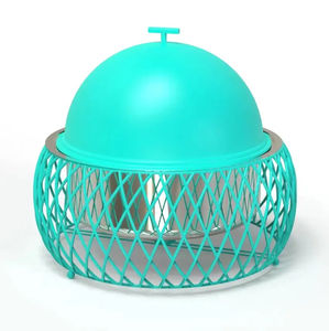 Elegante olla caliente de metal negro con diseño árabe con soporte de 2 piezas perfecto para servir y calentar comida en celebraciones y reuniones - Product Image 3