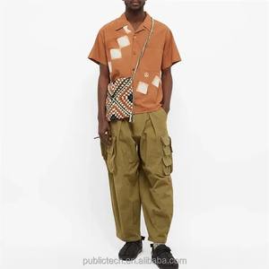 กางเกงวอร์มสไตล์สตรีทสำหรับผู้ชายกางเกงฮาเร็มปกติเอวสูงปานกลางแบบลำลองมีเชือกรูดจากผู้ผลิต2023ปากีสถาน - Product Image 4