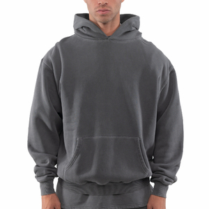 Sweats à capuche personnalisés pour hommes 100% coton lourd luxe qualité impression personnalisée surdimensionné Streetwear pulls à capuche pour hommes - Product Image 3