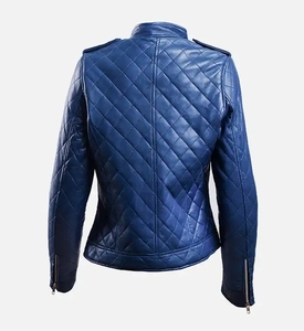 Women's Designer <b>Sheep</b> <b>Skin</b> Leather <b>Jackets</b> Trendy OEM Wholesale Price with Fast Delivery Breathable and Cotton Filled - Product Image 4
