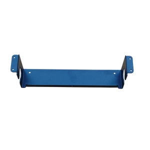 Plaque de connecteur en métal à revêtement noir avec points de montage usinés pour l'assemblage dans les cadres d'équipement - Product Image 1