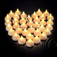 Bougies LED sans flamme faites à la main Flawless Life, blanc chaud, en plastique, pour festivals, événements, Diwali, mariage, décoration de Noël