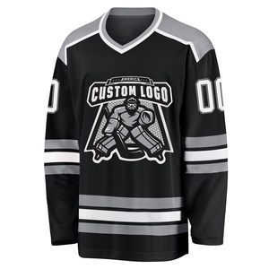 Nuevo Conjunto de Camisetas de Hockey sobre Hielo Personalizadas Transpirables de Alta Calidad 2026, Impresión por Transferencia de Calor, Logotipo Personalizado OEM, Unisex, 100% Poliéster - Product Image 5