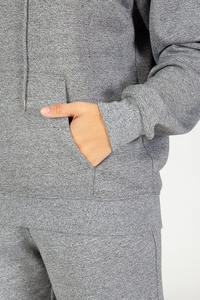 Streetwear Invierno Manga larga Cordón Fabricantes al por mayor recortada chándal desgastado - Product Image 4