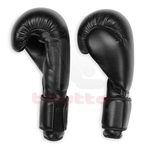 BHUTTA ENTERPRISES Guantes de boxeo negros con absorción de humedad Ajuste universal Embalaje personalizado Hecho de cuero sintético - Product Image 5