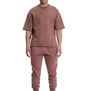 Ensemble T-shirt et pantalon d'été pour homme en coton de haute qualité, service OEM, logo personnalisé, taille XL - Product Image 1