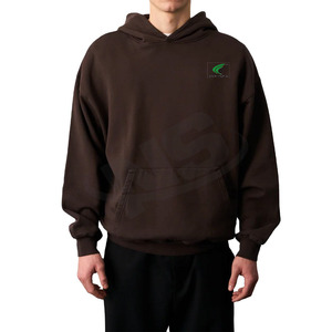 Sudaderas con Capucha de Felpa 100% Algodón al por Mayor, para Hombre, con Logotipo Personalizado OEM, Ropa Urbana de Invierno, Multicolor, Transpirable, de Secado Rápido y Cómoda - Product Image 1