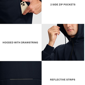 Conjunto Deportivo de Algodón Personalizado para Hombre, con Logotipo, para Correr, Estilo Urbano, con Cremallera y Capucha, para Invierno, Informal - Product Image 4