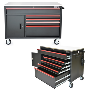 Armoire de rangement pour outils roulants de 132cm avec 05 tiroirs Support OEM personnalisable pour garage et industrie - Product Image 1