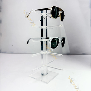 Gafas de sol giratorias, soporte de exhibición de mesa, escaparate de gafas de aluminio para gafas, escaparate conveniente para tienda de gafas de sol - Product Image 1
