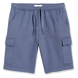 Pantalones cortos informales de lana de cintura media para hombre, ropa deportiva transpirable de patrón sólido con cierre elástico, cómodos y transpirables - Product Image 6