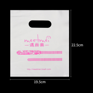 डाई कट बैग रंग लाल गारंटीकृत पुनर्चक्रण पी साइड गस्सेट प्लास्टी वाहक शॉपिंग पैकेजिंग - Product Image 5