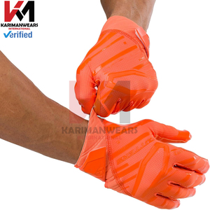 Guantes Profesionales Personalizados para Receptor de Fútbol Americano con Agarre de Silicona en la Palma y Guantes Completos para Fútbol Americano - Product Image 2