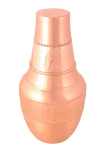 Bouteille d'eau en plastique d'aspect cuivre personnalisée de qualité supérieure pichet au meilleur prix avec couvercle pour les cadeaux - Product Image 2