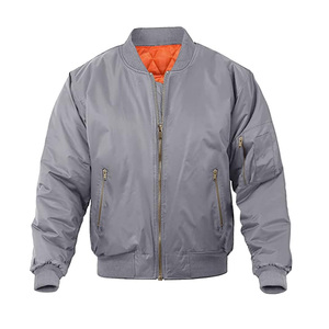 แจ็คเก็ตฤดูหนาวผู้ชายไซส์ใหญ่แบบสั่งทำ สไตล์ใหม่ กันน้ำ กันลม แบบ Trucker Bomber พร้อมซิปแบบกลับด้านได้ - Product Image 1