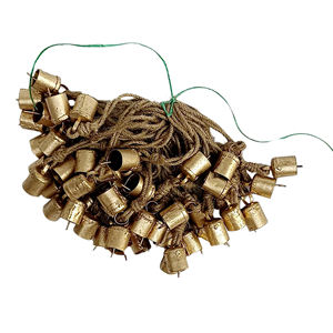 Campana Colgante de Metal de Navidad Rústica Vintage, Juego de 10 Campanas Colgantes Decorativas para Ventana de Hogar y Oficina, Artículo Decorativo de Navidad - Product Image 3