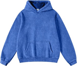 Sweat à capuche personnalisé pour hommes, délavé à l'acide, lourd 100% coton, polaire 400 Plus GSM, délavé, surdimensionné, sweats à capuche à épaules tombantes, qualité supérieure - Product Image 6