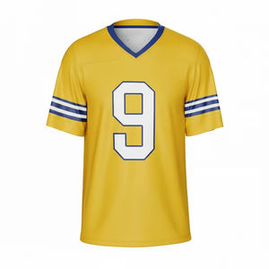 Maillot de football américain sur mesure, respirant, grande taille, avec couleurs personnalisées, unisexe, fabrication en usine - Product Image 2
