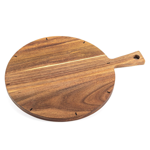 Tabla Redonda de Madera para Pizza y Bandeja para Servir, Plato Artesanal de Madera Natural Ecológica, Fabricante Mayorista Vietnam OEM ODM - Product Image 4