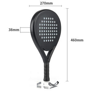 OEM/ODM Custom 3K 12K 18K Carbon Fiber Padel Racket High Performance Lightweight <b>EVA</b> Core 45CM Face Size Waterproof Handmade - Product Image 5