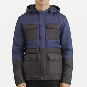 Chaquetas de Hombre, Chaqueta de Invierno con Capucha, Estilo Parka Acolchada, Resistente al Viento, Cálida, con Múltiples Bolsillos, Fabricante Mayorista OEM ODM - Product Image 1