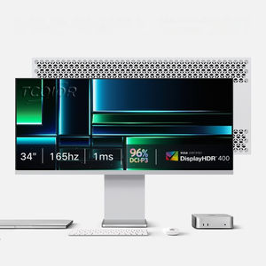 شاشة ألعاب مسطحة من الألومنيوم 34 بوصة 4k Hz Hz 1ms IPS شاشة lcd HDR400 مجموعة ألوان واسعة مع vesa لتصميم الجرافيك وتحرير الفيديو - Product Image 1