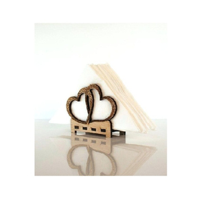 Porte-serviettes en bois de grande taille avec conception créative faite à la main forme personnalisée idéale pour les besoins en ustensiles de cuisine et en vaisselle - Product Image 1